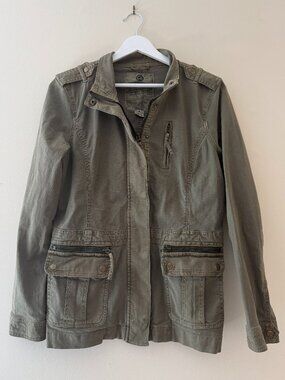 Lucky Brand Utility Jacket in Army Green